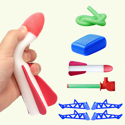 📢📢48 % rabatt!!!✨ LED-rakettkaster for barn – myke prosjektiler, lyseffekter og trygg utendørslek 🌟🧒