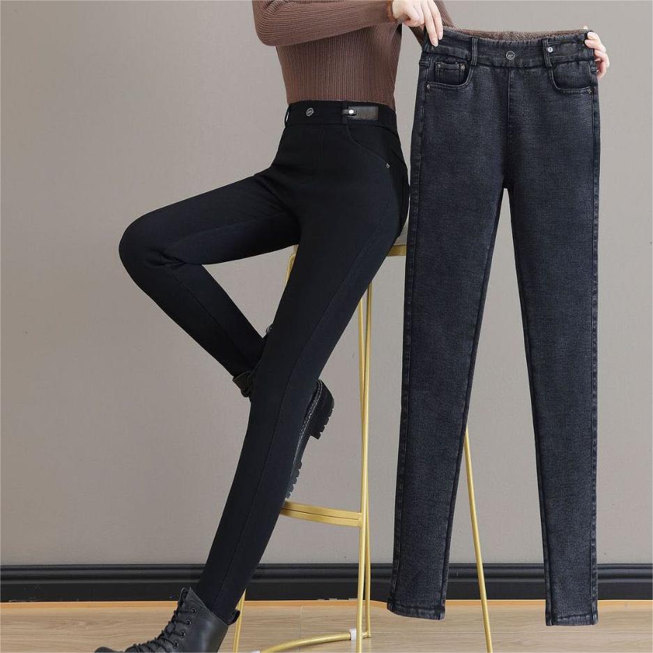 👖 48 % RABATT! ✨ VARME SKINNY-JEANS – Høy midje og stretchmateriale, optimal komfort for vinteren, trendy stil for hverdagen og utelivet ❄️💃
