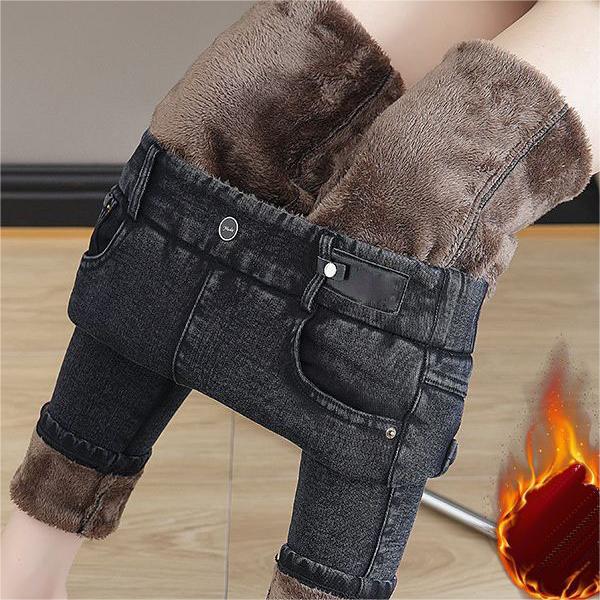 👖 48 % RABATT! ✨ VARME SKINNY-JEANS – Høy midje og stretchmateriale, optimal komfort for vinteren, trendy stil for hverdagen og utelivet ❄️💃