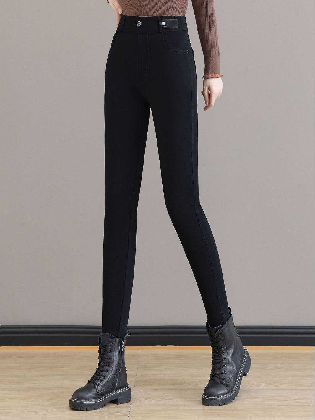 👖 48 % RABATT! ✨ VARME SKINNY-JEANS – Høy midje og stretchmateriale, optimal komfort for vinteren, trendy stil for hverdagen og utelivet ❄️💃