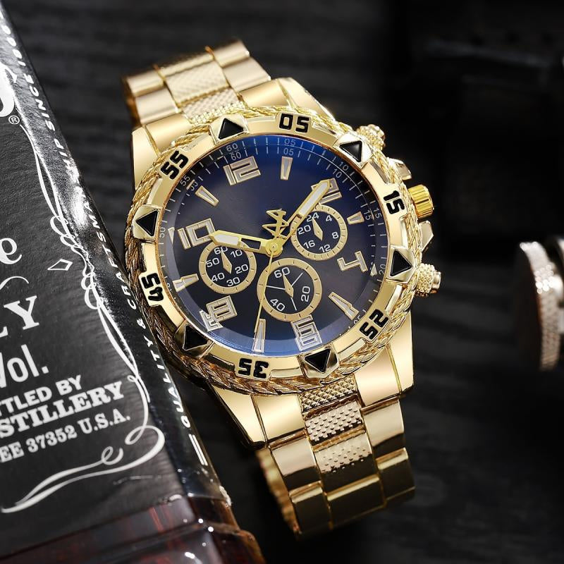 ⌚ 48 % RABATT NÅ! 🎁 Herreklokkesett med 6 deler – Elegant kolleksjon, stilig gaveeske og perfekt for alle anledninger ✨📦