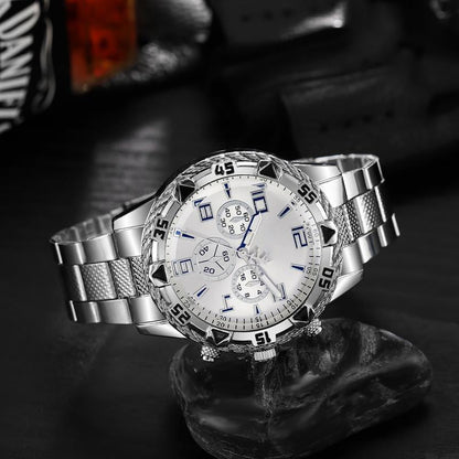 ⌚ 48 % RABATT NÅ! 🎁 Herreklokkesett med 6 deler – Elegant kolleksjon, stilig gaveeske og perfekt for alle anledninger ✨📦