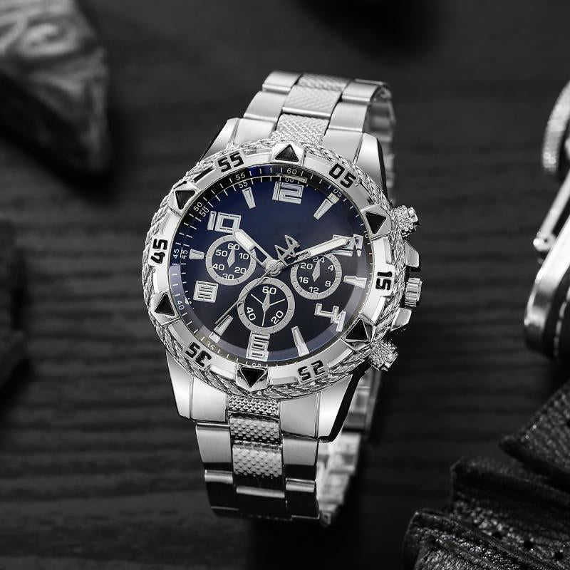 ⌚ 48 % RABATT NÅ! 🎁 Herreklokkesett med 6 deler – Elegant kolleksjon, stilig gaveeske og perfekt for alle anledninger ✨📦