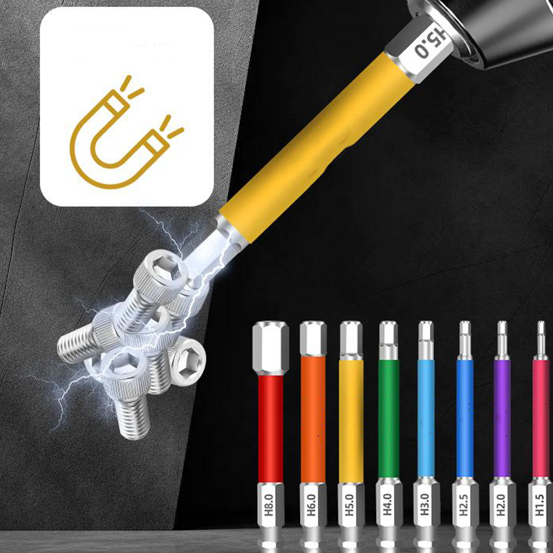 Magnetisk sklisikker skrutrekkerbitsett