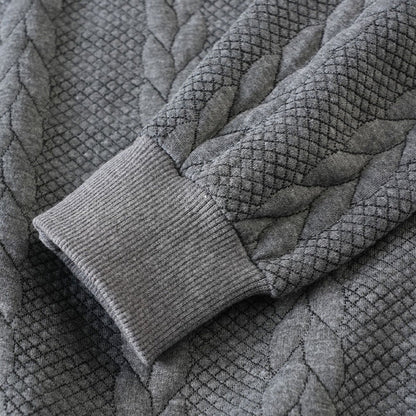 🔥Nyhetstilbud - Herregenser med glidelås, casual og flettet strikket stoff