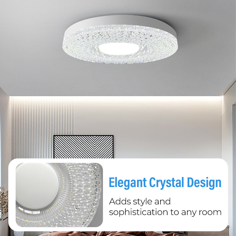 🎄 Eksklusivt juletilbud 50 % rabatt | 💡LED-taklampe med krystaller✨