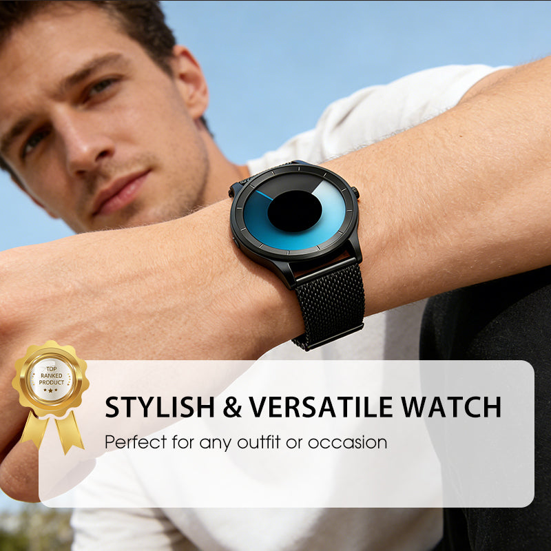 ⏳Begrenset tidsbegrenset 48 % rabatt⏰Futuristisk minimalistisk herreklokke med kreativ roterende skive⌚