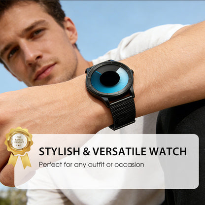 ⏳Begrenset tidsbegrenset 48 % rabatt⏰Futuristisk minimalistisk herreklokke med kreativ roterende skive⌚