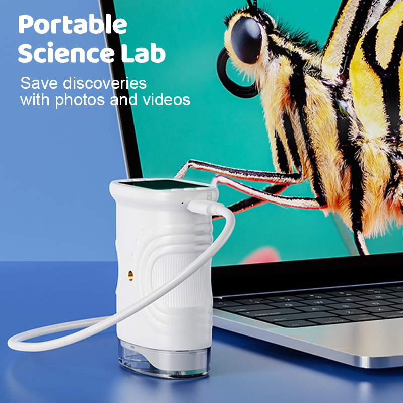 🔥Salgstilbud – Håndholdt lommemikroskop for barn – Barnets beste lærer (gratis frakt)