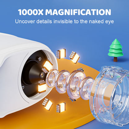 🔥Salgstilbud – Håndholdt lommemikroskop for barn – Barnets beste lærer (gratis frakt)