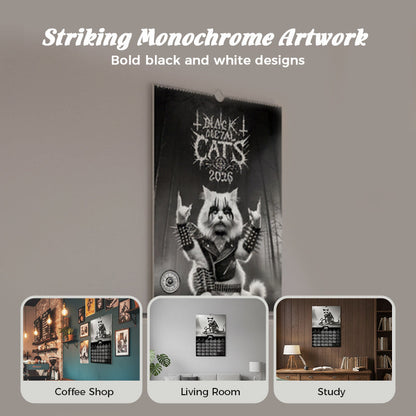 Black Metal Cat Kalender 2026