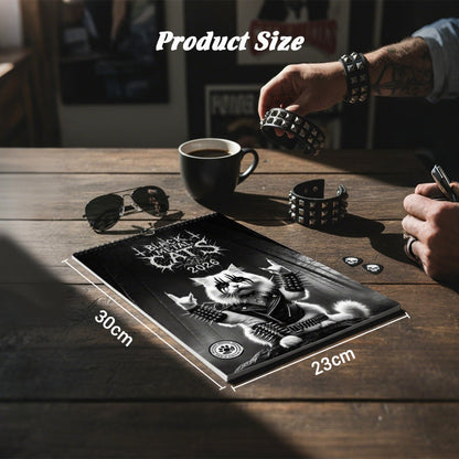 Black Metal Cat Kalender 2026