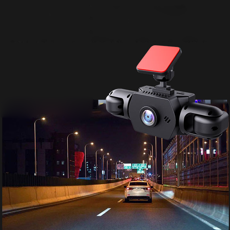💥 4-linsers 360° dashcam – 1080P HD, nattesyn og automatisk sikkerhet! 🌙🚛Gratis levering