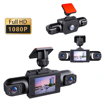 💥 4-linsers 360° dashcam – 1080P HD, nattesyn og automatisk sikkerhet! 🌙🚛Gratis levering