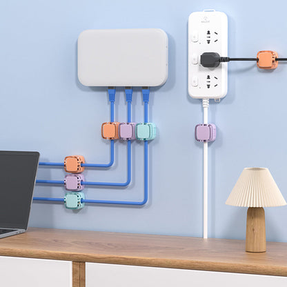 6 stk. bærbare magnetiske kabelklips