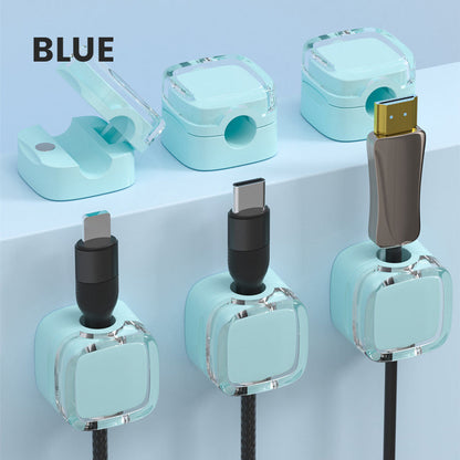 6 stk. bærbare magnetiske kabelklips