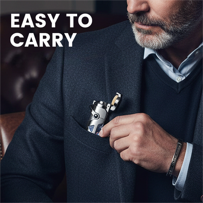 🎄Juletilbud ALLTID 48 % RABATT!🌬️Vindtett multifunksjonell sigarettenner: Innebygd drill + spyd - Slitesterkt metallhus!