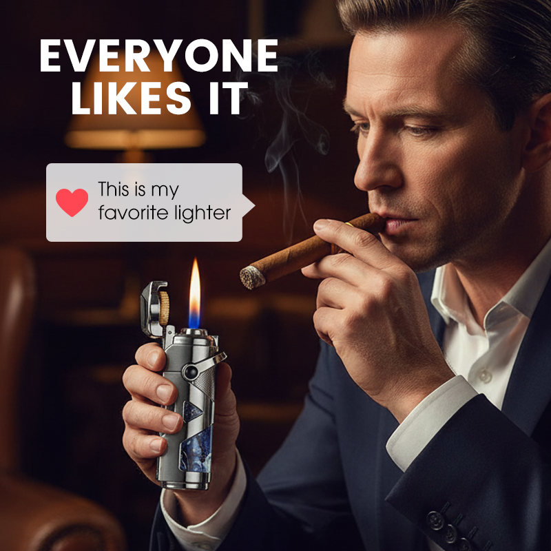 🎄Juletilbud ALLTID 48 % RABATT!🌬️Vindtett multifunksjonell sigarettenner: Innebygd drill + spyd - Slitesterkt metallhus!