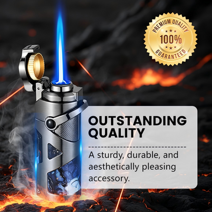 🎄Juletilbud ALLTID 48 % RABATT!🌬️Vindtett multifunksjonell sigarettenner: Innebygd drill + spyd - Slitesterkt metallhus!