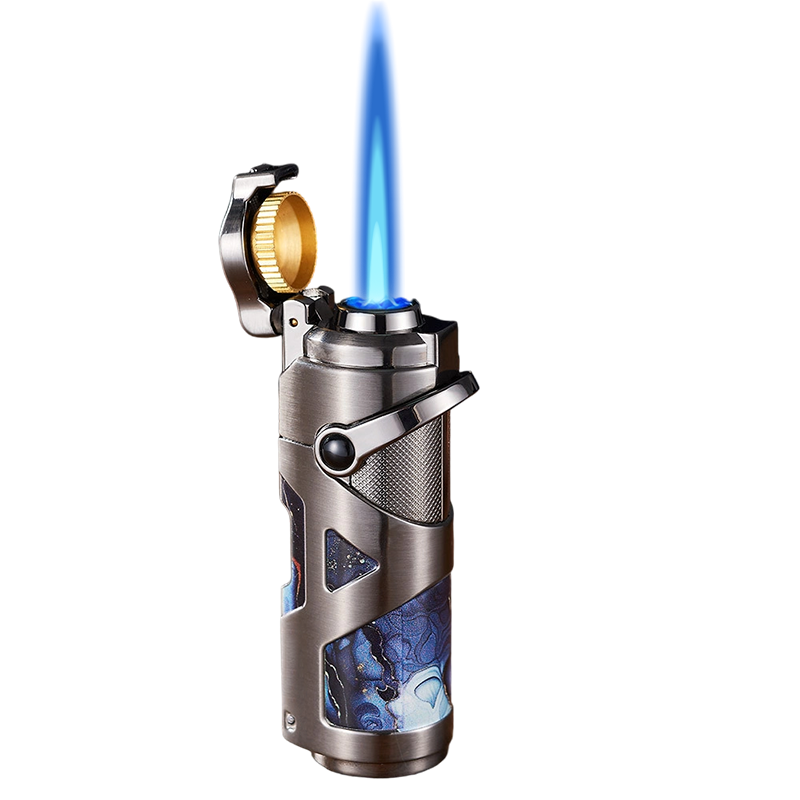 🎄Juletilbud ALLTID 48 % RABATT!🌬️Vindtett multifunksjonell sigarettenner: Innebygd drill + spyd - Slitesterkt metallhus!