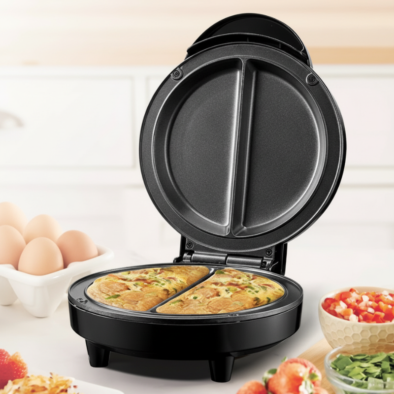 Multifunksjonell elektrisk frokoststekeplate med slippbelegg🥞✨