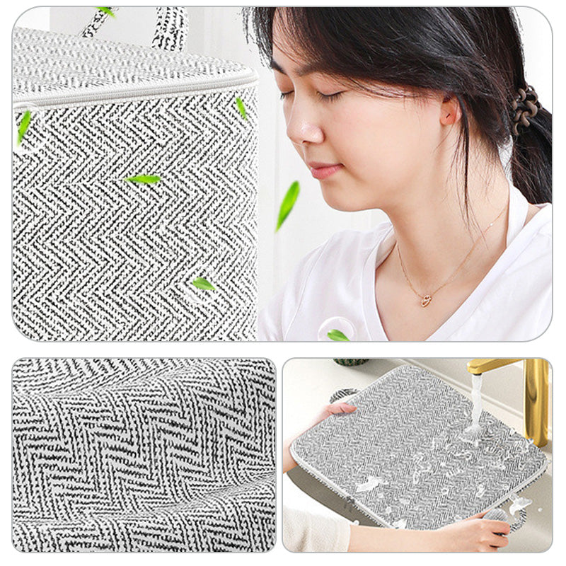 🔔NYTTÅRSSALG 48 % RABATT🔥Ekstra stor oppbevaringsboks med lokk – allsidig for klær, tepper og sengetøy