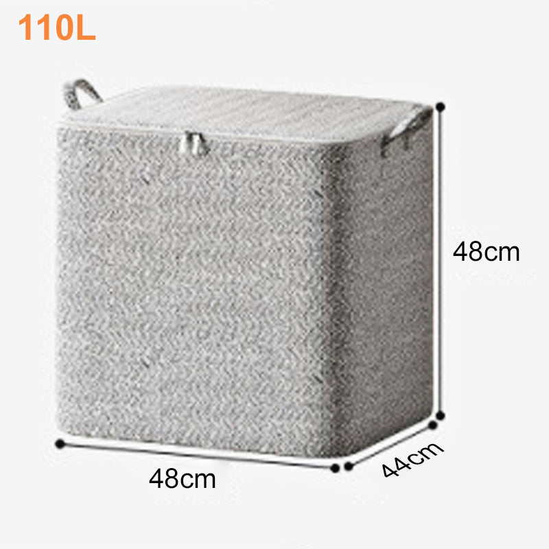 🔔NYTTÅRSSALG 48 % RABATT🔥Ekstra stor oppbevaringsboks med lokk – allsidig for klær, tepper og sengetøy