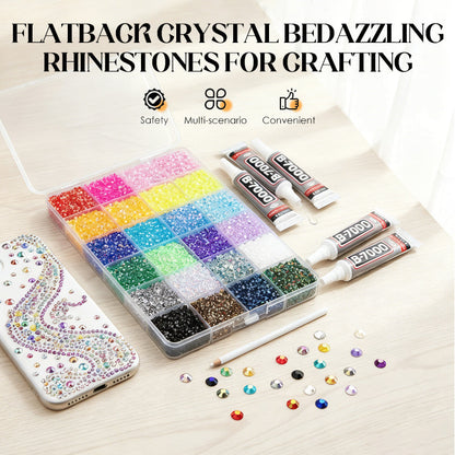 Flatback Crystal Bedazzling Rhinestones for håndverk