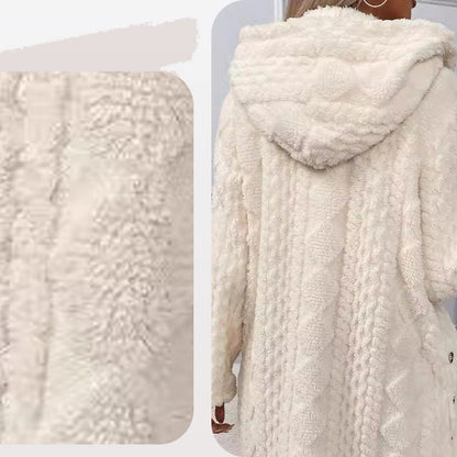 ❄️🎅Julesalg 48 % RABATT🧥Varm hettejakke med diamantmønster til dame🎁