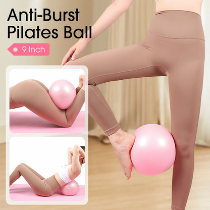 🤸‍♀️ 48% RABATT! ⚽ 9-tommers pilatesball – punkteringssikker, inkludert pumpe og ideell for trening 📦💪