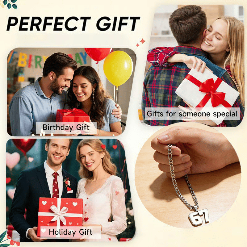 67 Number Pendant Necklace – Et statement-smykke for alle fashionistaer