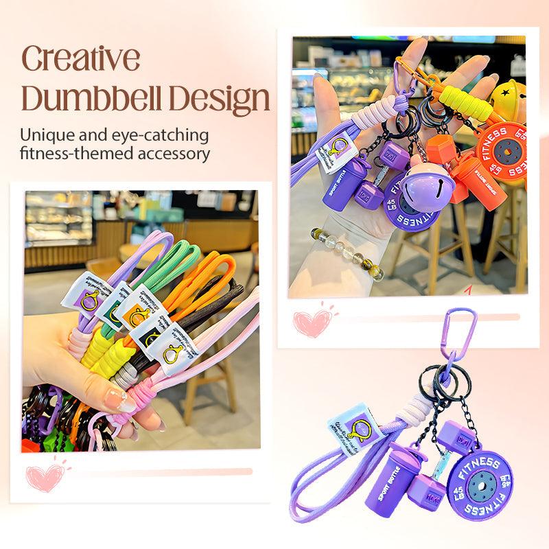 Kreativt treningstema nøkkelring