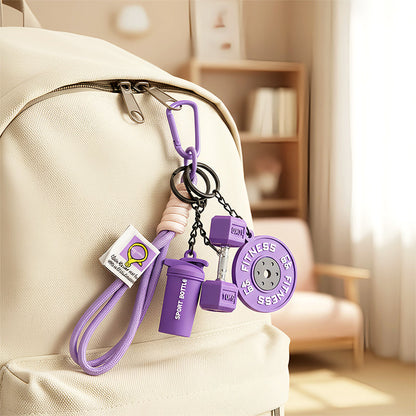 Kreativt treningstema nøkkelring