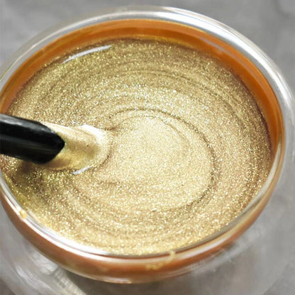 Værbestandig vannbasert gullmaling