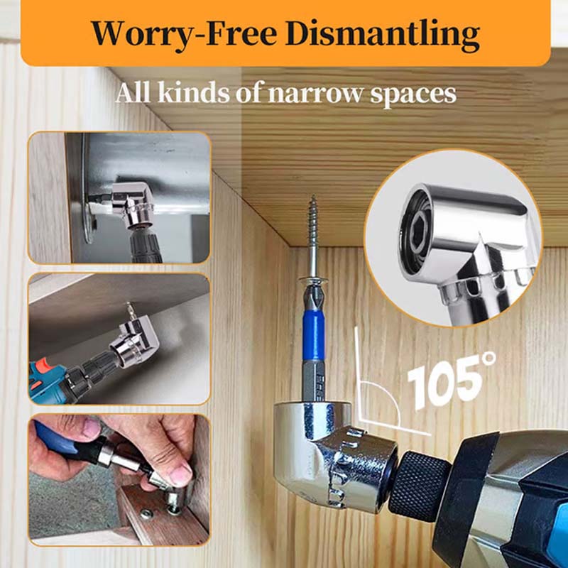 105 graders rettvinklet boradaptersett