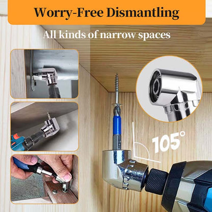 105 graders rettvinklet boradaptersett