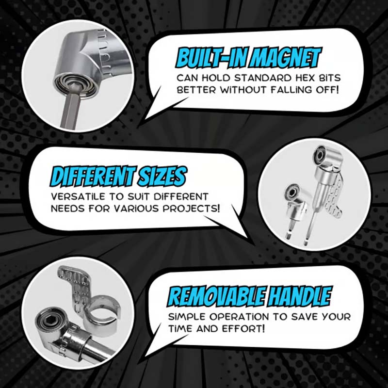 105 graders rettvinklet boradaptersett