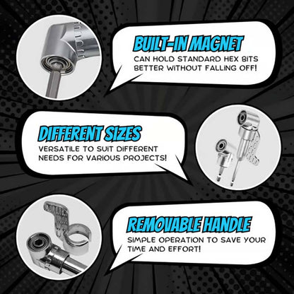 105 graders rettvinklet boradaptersett