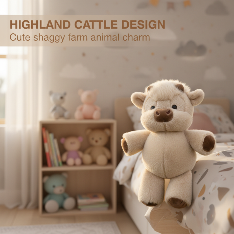 💞Over 50 000 solgt! 🔥🔥50 % rabatt!🎁🎁Søt og lodden kosedyr av rasen Highland Cattle