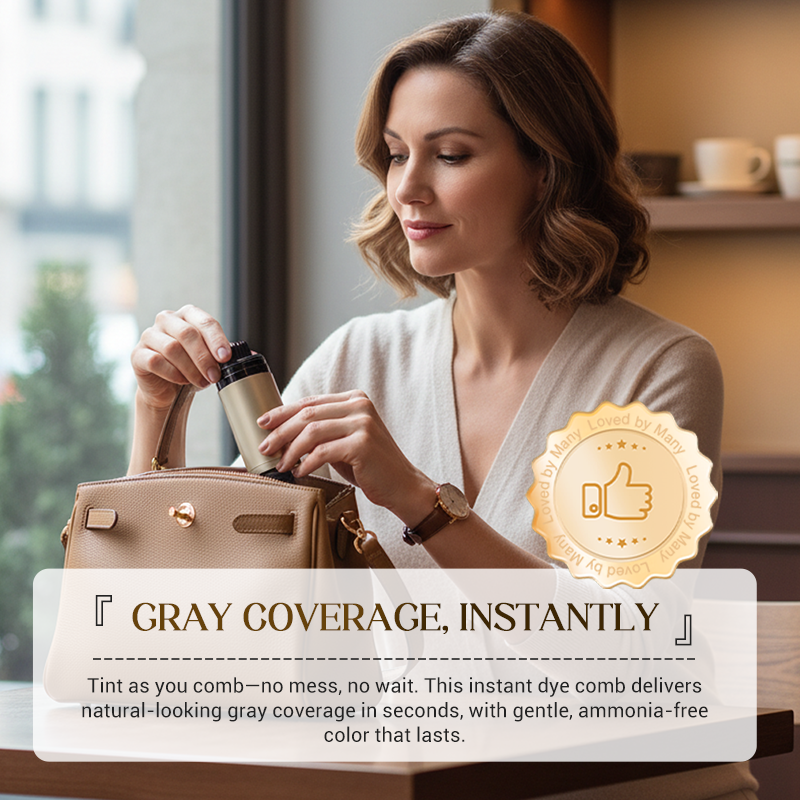 Kun i dag：KJØP 1 FÅ 1 GRATIS🔥Øyeblikkelig hårfargingskam for grått hår