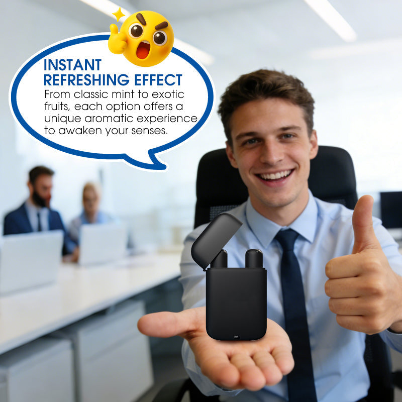 SISTE DAG - KJØP 1 FÅ 1 GRATIS💜Aromaterapi Dobbel Neseinhalatorpinne❄️ Vekker deg umiddelbart med et dypt pust og eliminerer døsighet på sekunder