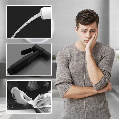 🎄Juletilbud ALLTID 48 % RABATT!🚽1-inn-2-ut dobbel kontrollventil og bidetspraysett - Luftpulsforsterkning og plassbesparende: Grundig toalettrengjøring!