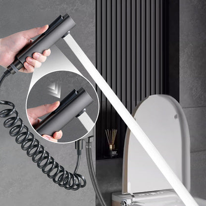 🎄Juletilbud ALLTID 48 % RABATT!🚽1-inn-2-ut dobbel kontrollventil og bidetspraysett - Luftpulsforsterkning og plassbesparende: Grundig toalettrengjøring!