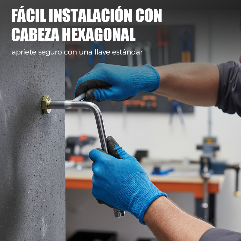 Ekspansjonsanker med hylse og sekskanthode