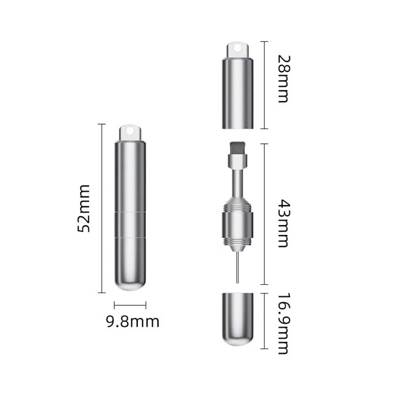 2-i-1-rengjøringsbørste for øretelefoner og SIM-utkasterpinne
