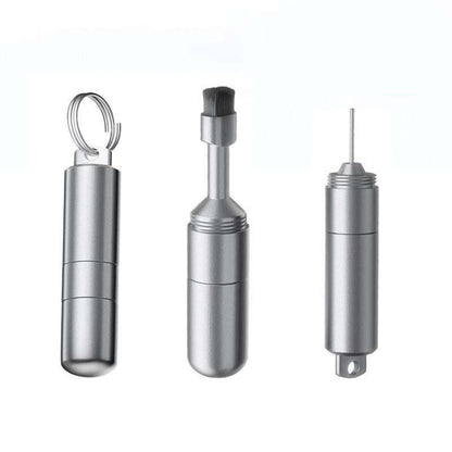 2-i-1-rengjøringsbørste for øretelefoner og SIM-utkasterpinne