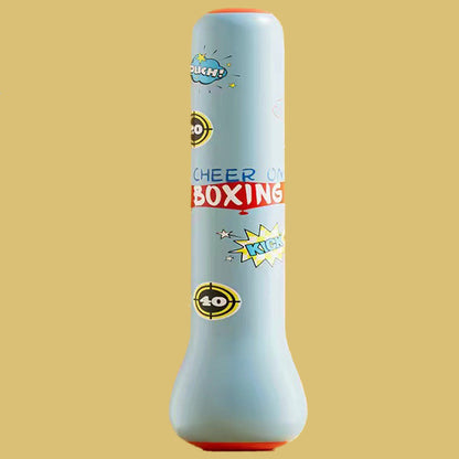 Oppblåsbar boksetumbler for barn
