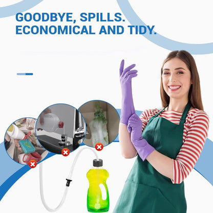 🎉50 % RABATT!! 🧼 Såpedispenser til kjøkkenvask – Slutt på å krype under vasken – Pump rett fra den store flasken ✨