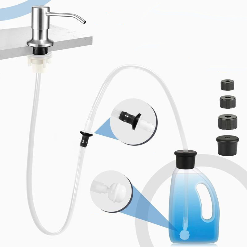 🎉50 % RABATT!! 🧼 Såpedispenser til kjøkkenvask – Slutt på å krype under vasken – Pump rett fra den store flasken ✨