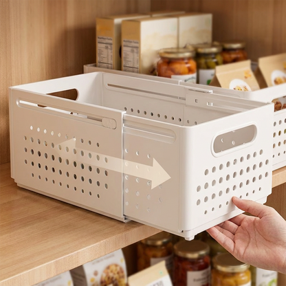 🗄️ 48 % RABATT NÅ! ✨ Uttrekkbar justerbar skuffeorganisator – Tilpassbar layout, solid materiale og enkel å rengjøre 🏠